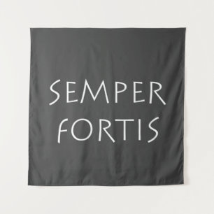Semper fortis wandteppich