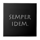 Semper Idem Fliese (Vorderseite)