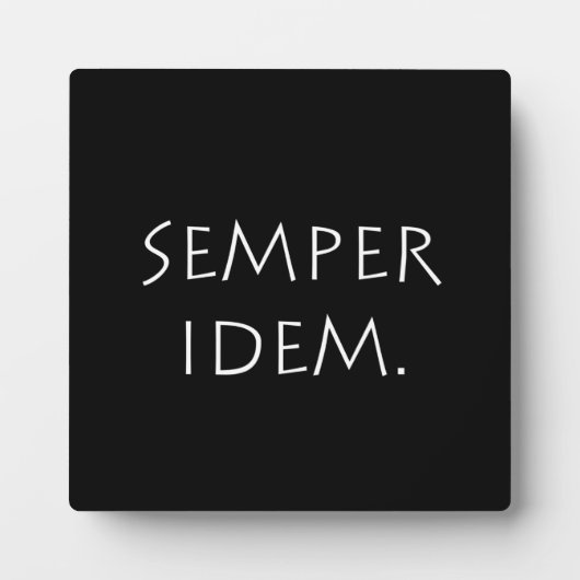 Semper Idem Fotoplatte (Vorderseite)