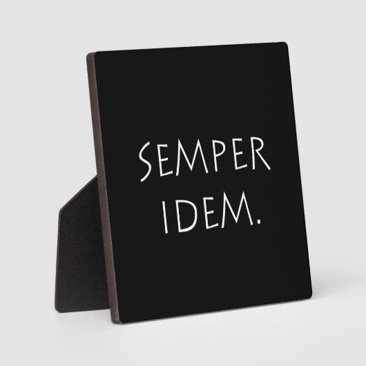 Semper Idem Fotoplatte (Vorderseite)