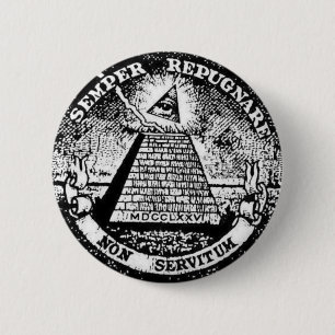 semper repugnare nicht servitum Knopf Button