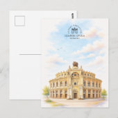 Semperoper Deutschland | Berühmtes Wahrzeichen Postkarte (Vorne/Hinten)