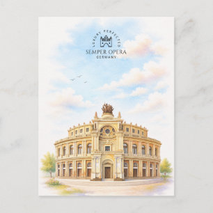 Semperoper Deutschland Berühmtes Wahrzeichen Postkarte