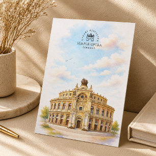 Semperoper Deutschland Berühmtes Wahrzeichen Postkarte