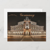 Semperoper Dresden Deutschland Postkarte (Vorne/Hinten)