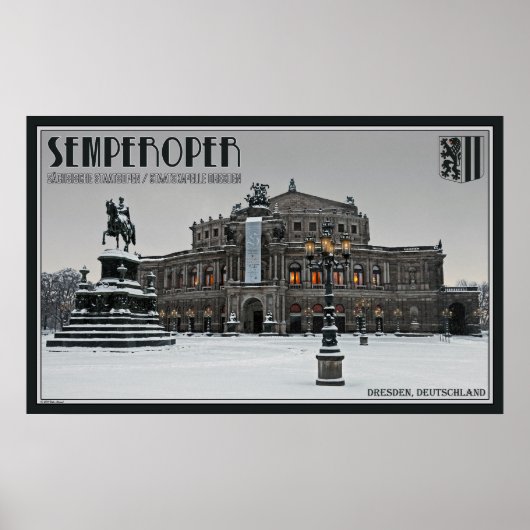 Semperoper - Dresdner Oper Poster (Vorne)