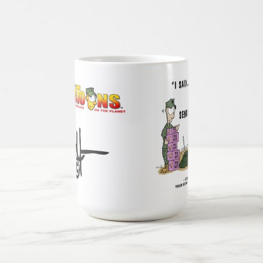 SemperToons Tasse - Comm unten (Mittel)