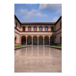 Sempione Park Reflective Pond Fotodruck