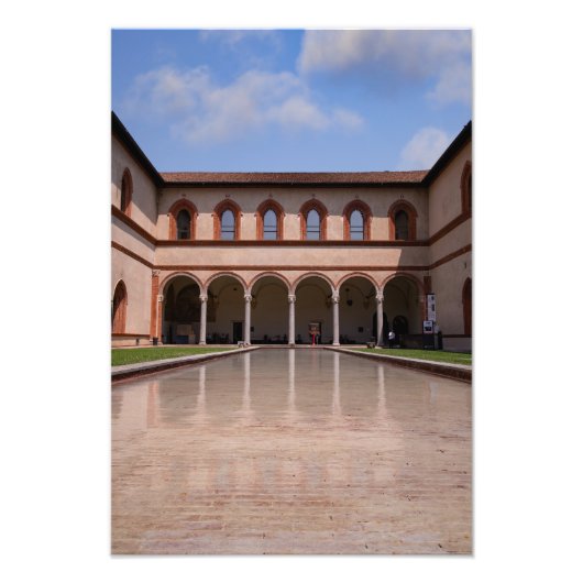 Sempione Park Reflective Pond Fotodruck (Vorne)