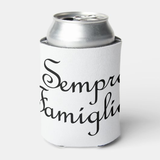 Sempre Famiglia - Italienisch - Immer Familie Dosenkühler (Kanne Vorderseite)