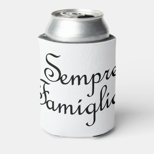 Sempre Famiglia - Italienisch - Immer Familie Dosenkühler (Kanne Rückseite)