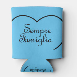 Sempre Famiglia Italienisches "Always Family" Herz Dosenkühler