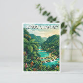 Semuc Champey Guatemala Reise Postkarte (Stehend Vorderseite)