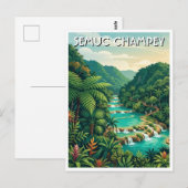 Semuc Champey Guatemala Reise Postkarte (Vorne/Hinten)