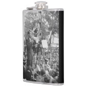 Sen. Robert Kennedy Campaigning für US-Präsident Flachmann (Links)