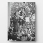 Sen. Robert Kennedy Campaigning für US-Präsident Fotoplatte (Vorderseite)