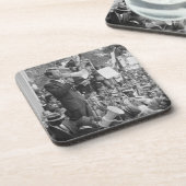 Sen. Robert Kennedy Campaigning für US-Präsident Getränkeuntersetzer (Linke Seite)