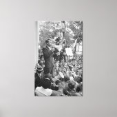 Sen. Robert Kennedy Campaigning für US-Präsident Leinwanddruck (Vorderseite)