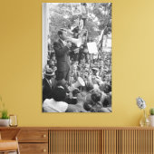 Sen. Robert Kennedy Campaigning für US-Präsident Leinwanddruck (Insitu (Wohnzimmer))