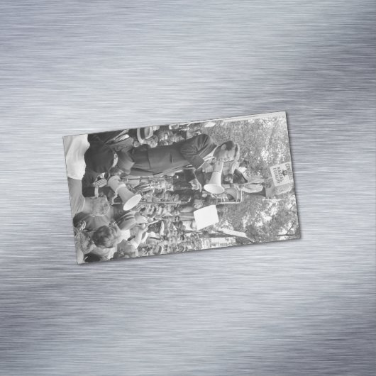 Sen. Robert Kennedy Campaigning für US-Präsident Magnetische Visitenkarte (Beispiel)