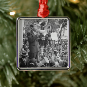 Sen. Robert Kennedy Campaigning für US-Präsident Ornament Aus Metall