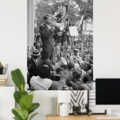 Sen. Robert Kennedy Campaigning für US-Präsident Poster (Heimbüro)