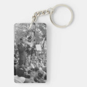 Sen. Robert Kennedy Campaigning für US-Präsident Schlüsselanhänger (Rückseite)