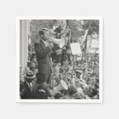 Sen. Robert Kennedy Campaigning für US-Präsident Serviette (Vorderseite)