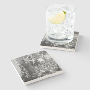 Sen. Robert Kennedy Campaigning für US-Präsident Steinuntersetzer