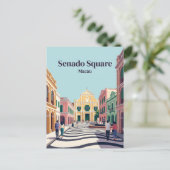 Senado-Platz China Postkarte (Stehend Vorderseite)