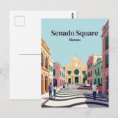 Senado-Platz China Postkarte (Vorne/Hinten)