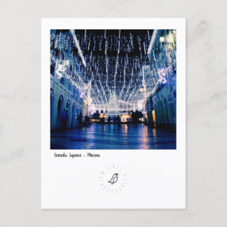 Senado Platz zu Weihnachten Postkarte
