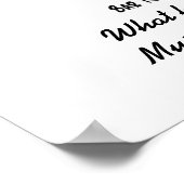 senangshirtfront, Was passiert bei Mustang's, s... Poster (Ecke)