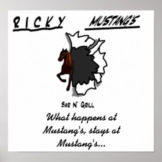 senangshirtfront, Was passiert bei Mustang's, s... Poster