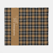 Senard Karo tartan script personalisiert Fleecedecke (Vorderseite (Horizontal))