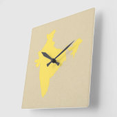 Senard Spice Moods Indien Quadratische Wanduhr (Winkel)