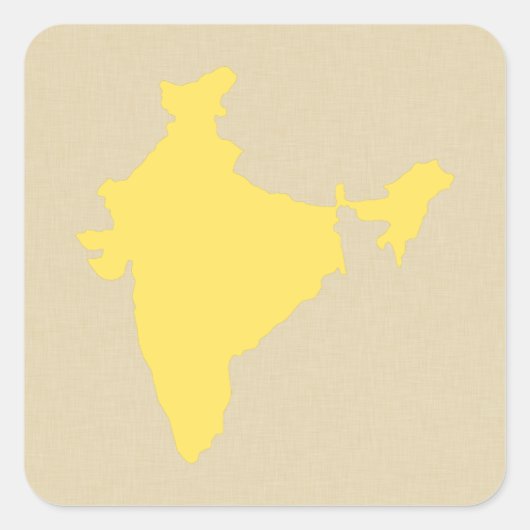 Senard Spice Moods Indien Quadratischer Aufkleber (Vorderseite)