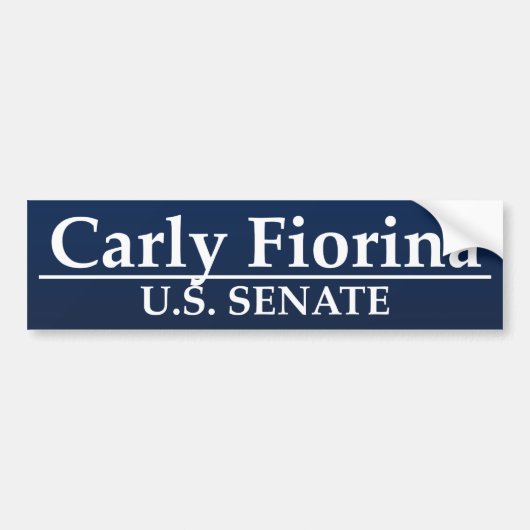 Senat Carly Fiorinas US Autoaufkleber (Vorne)