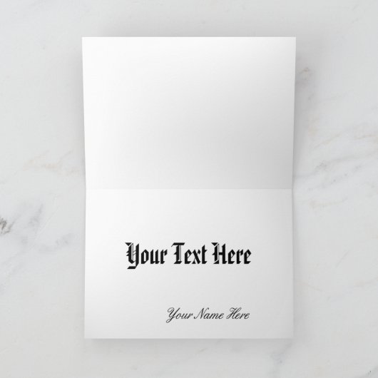 Senate Records Card Template Karte (Innenseite)