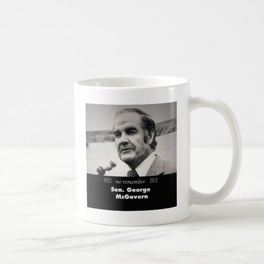 Senator George McGovern 1922-2012 Kaffeetasse (Rechts)