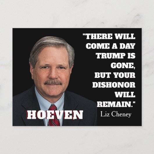 Senator John Hoeven Postkarte (Vorderseite)