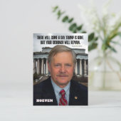 Senator John Hoeven Postkarte (Stehend Vorderseite)