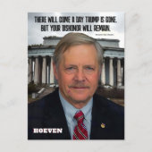 Senator John Hoeven Postkarte (Vorderseite)