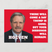 Senator John Hoeven Postkarte (Vorderseite)