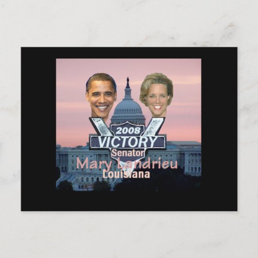 Senator Landrieu Postcard Postkarte (Vorderseite)