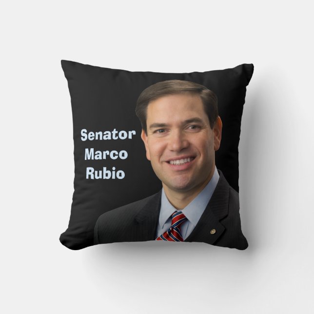 Senator Marco Rubio 2016 - sehen Sie beide Seiten Kissen (Vorderseite)