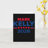 Senator Mark Kelly For President 2028 Campaign Karte (Gelbe Blume)