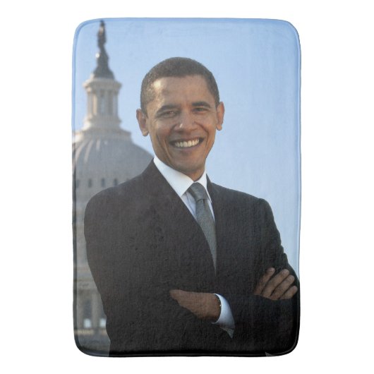 Senator Portrait, amerikanischer Präsident Barack Badematte (Vorderseite Vertikal)