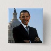 Senator Portrait, amerikanischer Präsident Barack  Button (Vorderseite)