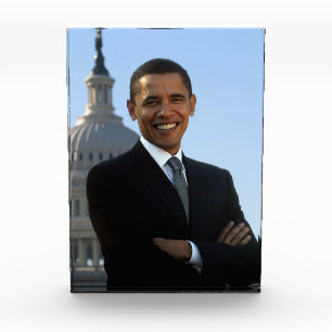 Senator Portrait, amerikanischer Präsident Barack Fotoblock